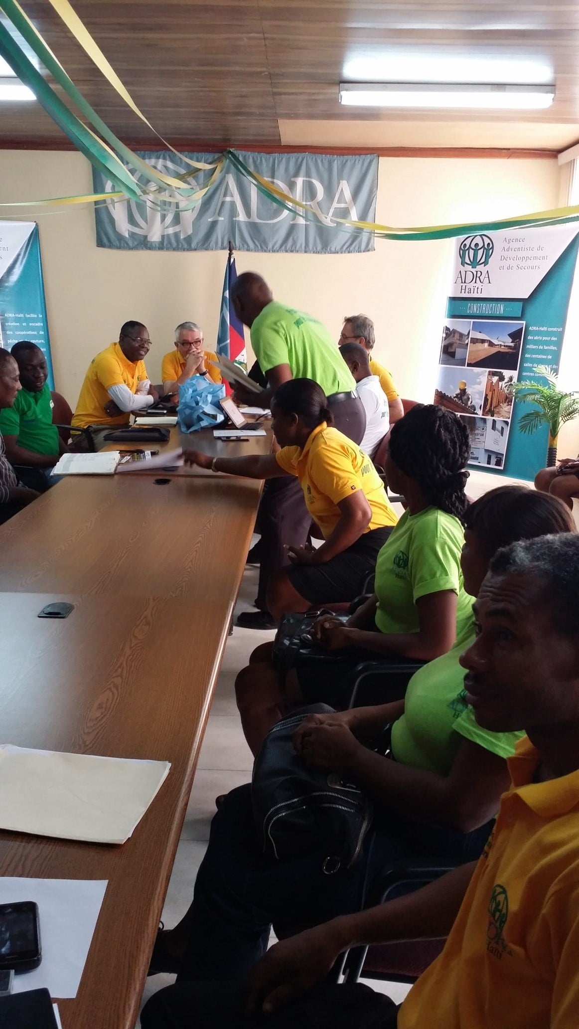Visite de Bertrand Vergniol à l'ADRA, Haïti