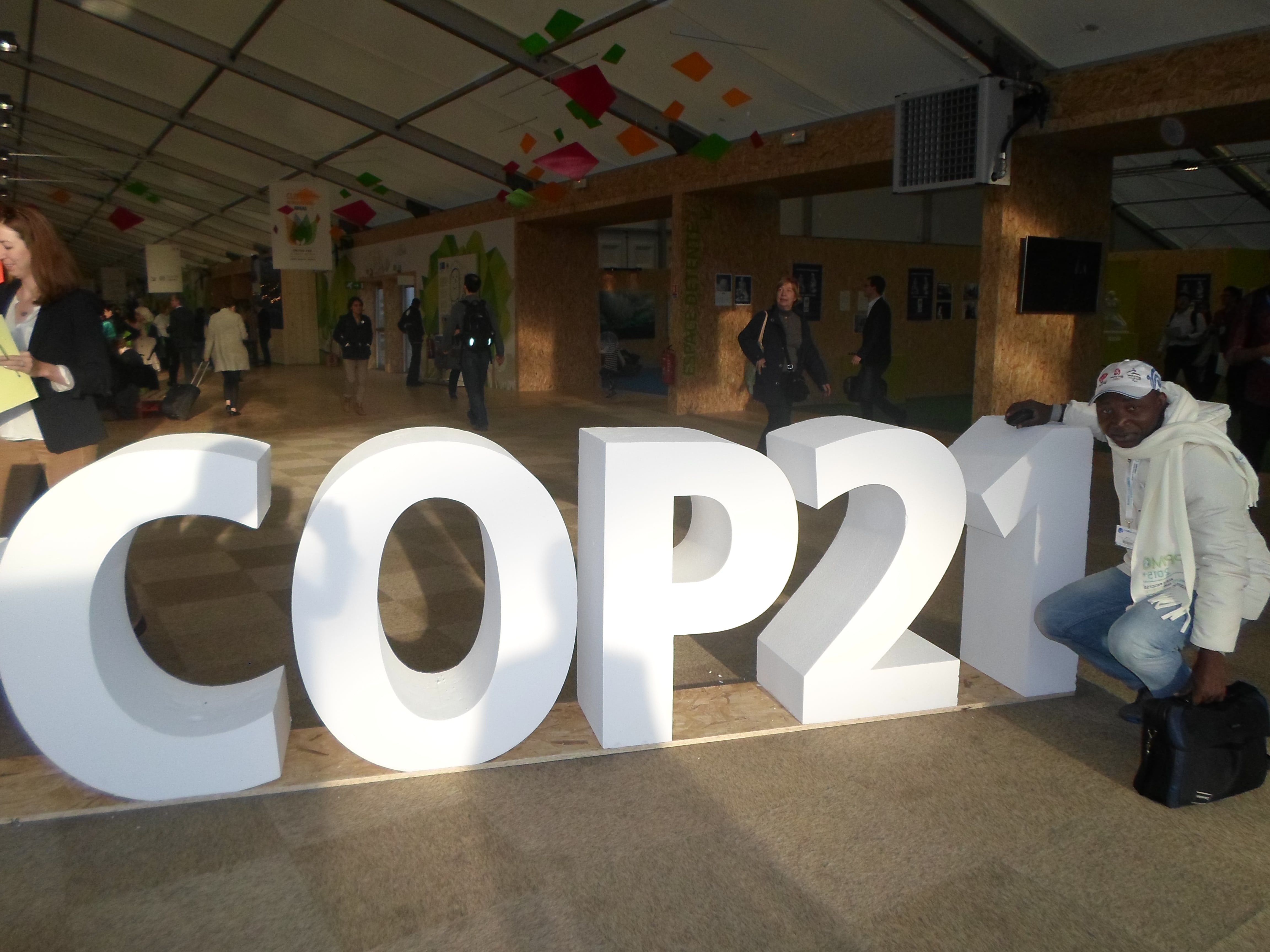 Félix Nkam à la COP21, DR
