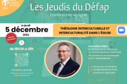 Théologie interculturelle et interculturalité dans l’Église - Gilles Vidal - Jeudi du Défap