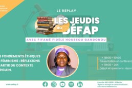 Les jeudis du défap avec Fifamé Fidèle Houssou Gandonou