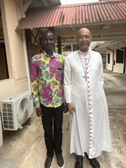 Rencontre avec l'Ev&ecirc;que de Guyane et Come Contazi, pasteur